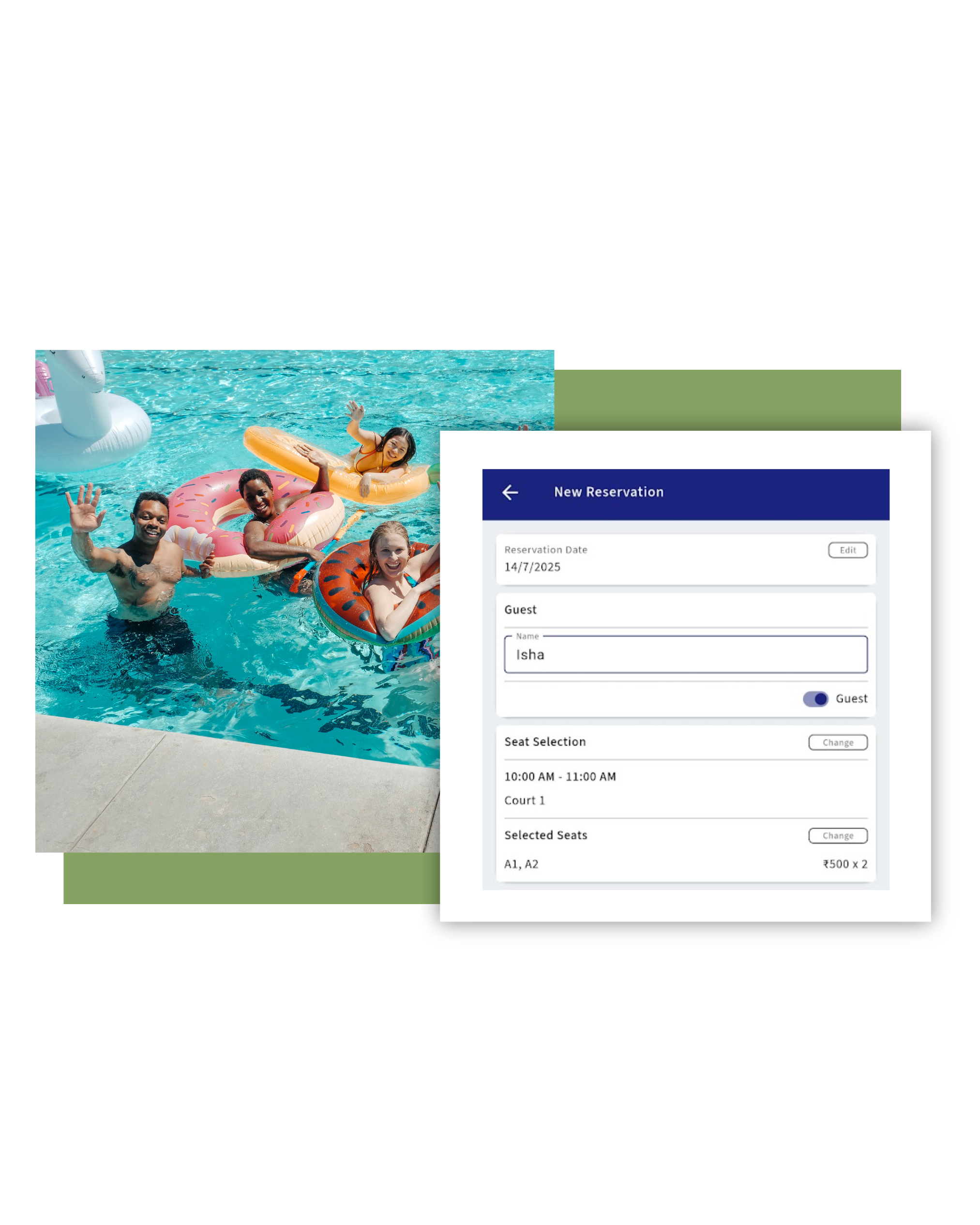 Swimming pool events Pool scheduling in swimming academy software