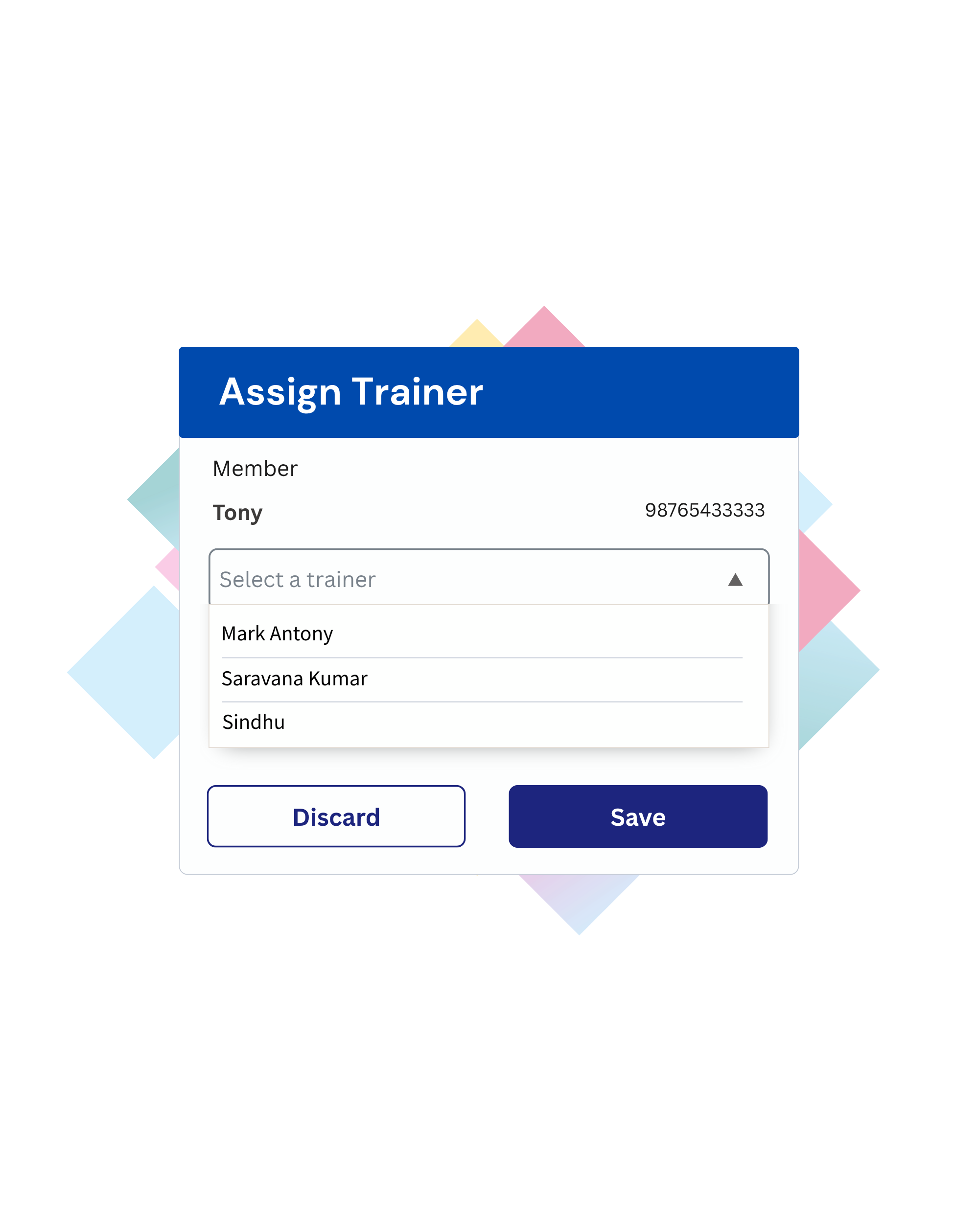 assign trainer assign trainer