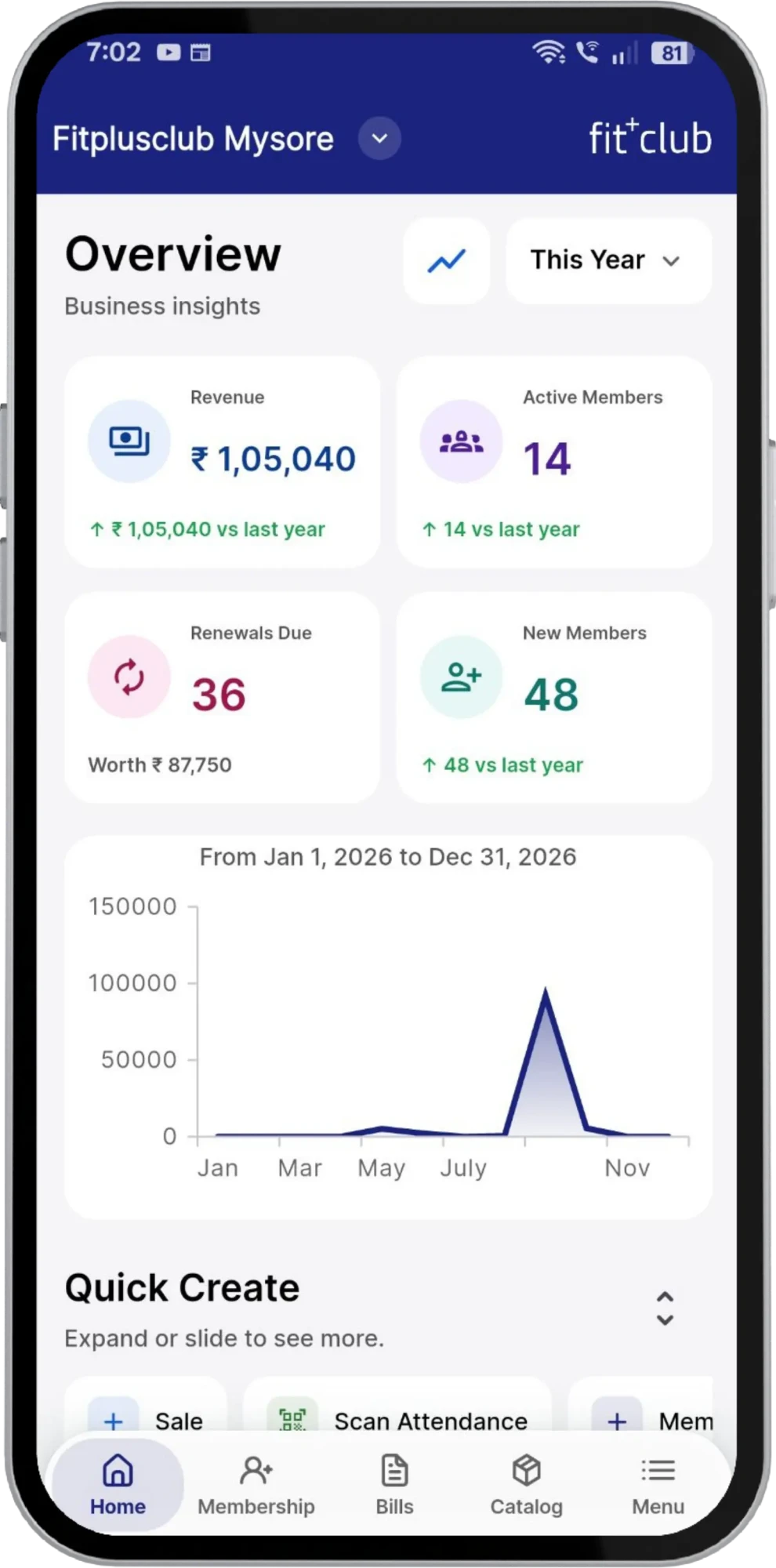 Fit+club App Screenshot 2