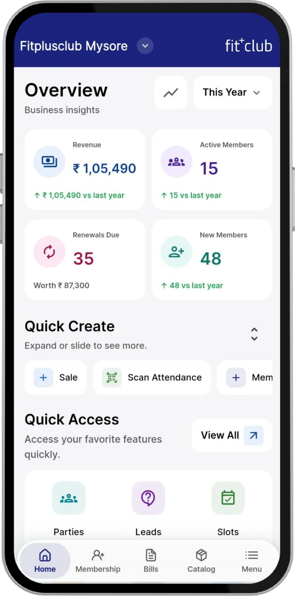 Fit+club App Screenshot 2